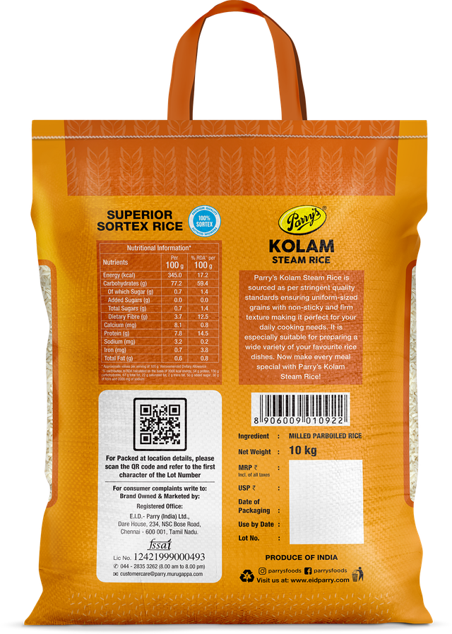 Parry's Kolam Steam Rice