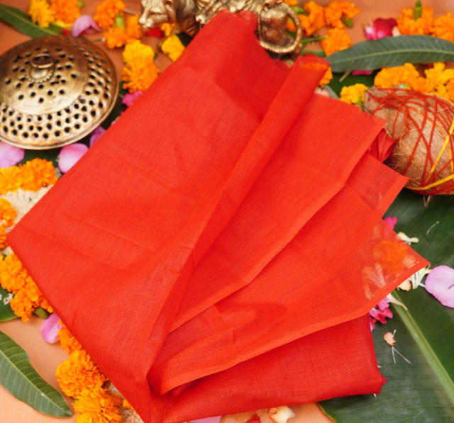 ServDharm Red Puja Vastra - 1.25 M