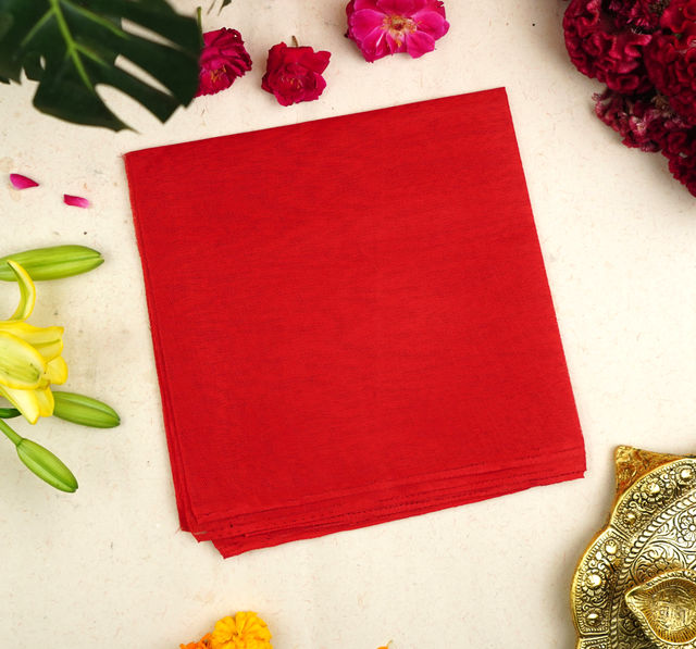 ServDharm Red Puja Vastra - 1.25 M