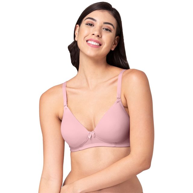 Tweens Backless Lightly Padded Transparent Back T-Shirt Bra | Plum-34B
