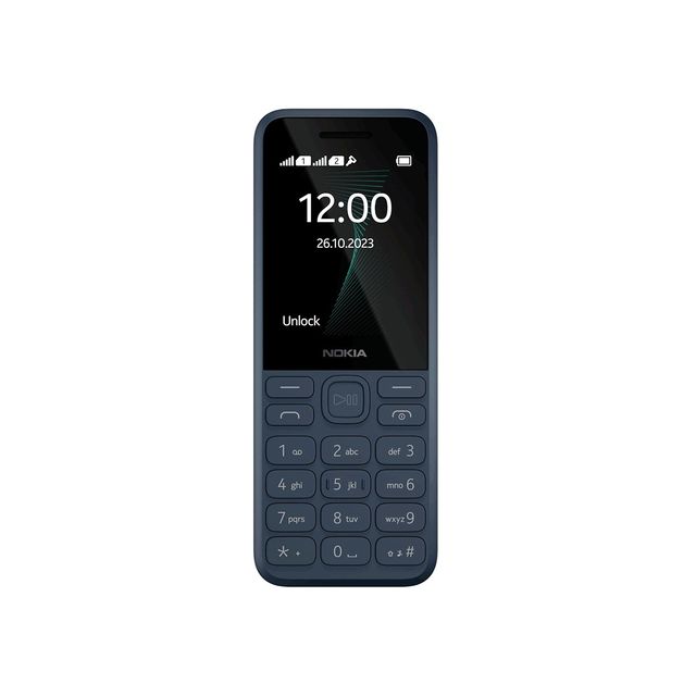 Nokia 130 Music Dual Sim Keypad Mobile | 2.4" Display | 1450mAh Battery | Blue