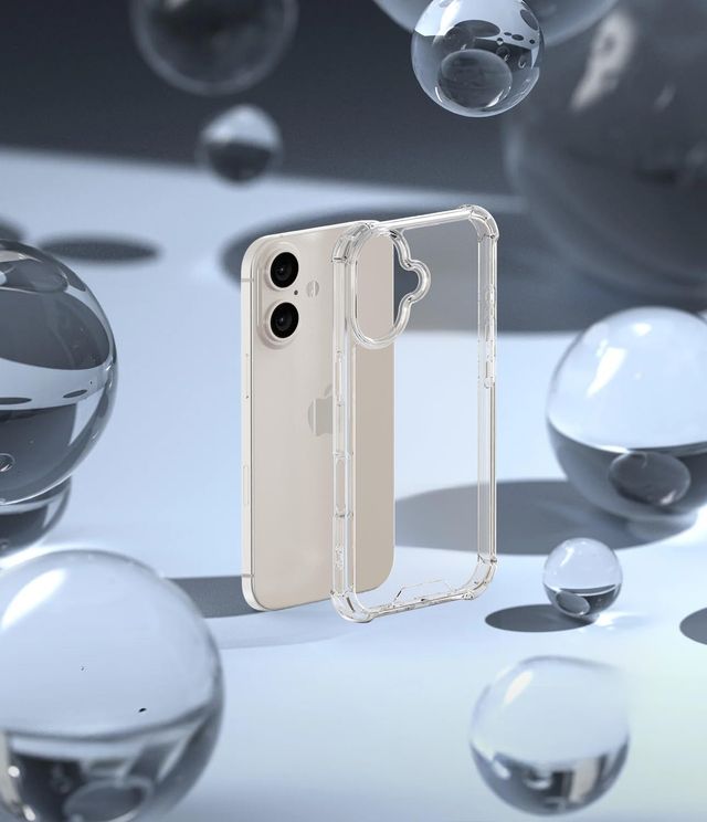 ExpressB For iPhone 16 Plus Case Cover Anti-Scratch Shockproof Bumper Pc+Tpu - Clear