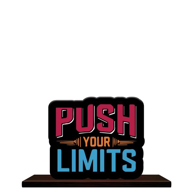 Mad Over Print Pust Your Limits - Table Decor for Office Desk, Home