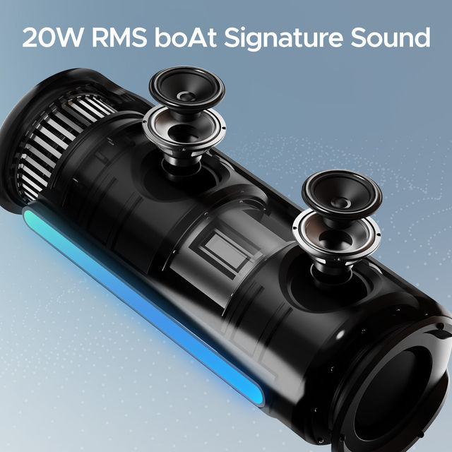 boAt Stone Spinx Pro Bluetooth Speaker with 20 W RMS Sound, Up to 8 hrs of Playtime(Tropical Blue)