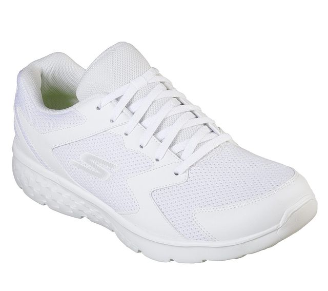 Skechers Mens Go Run 400 Intrepid Running Shoe | White (UK 8)