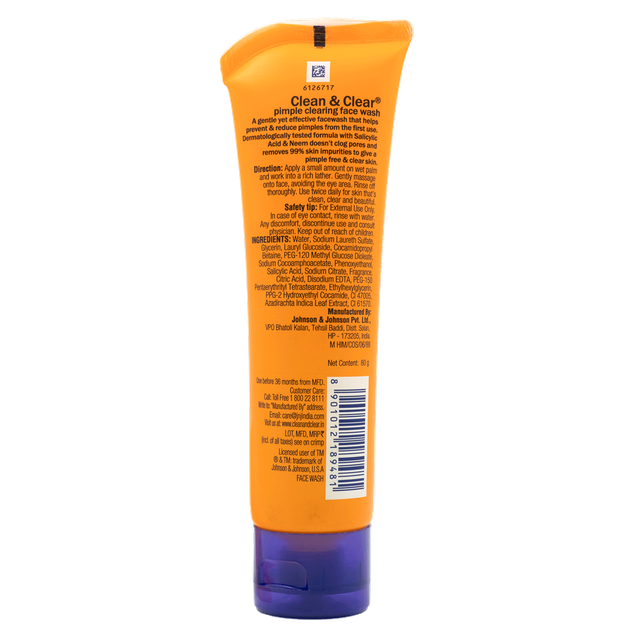 Clean & Clear Pimple Clearing Face Wash