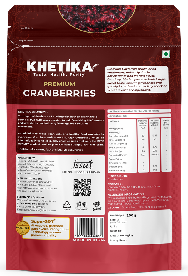 Khetika Premium Cranberry