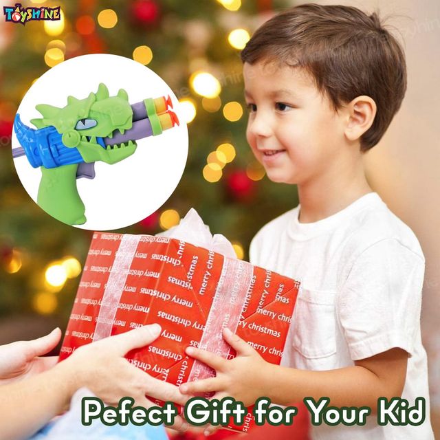 Toyshine Easy To Shoot Foam Bullet Dino Blaster Gun - Assorted | Toy Gun