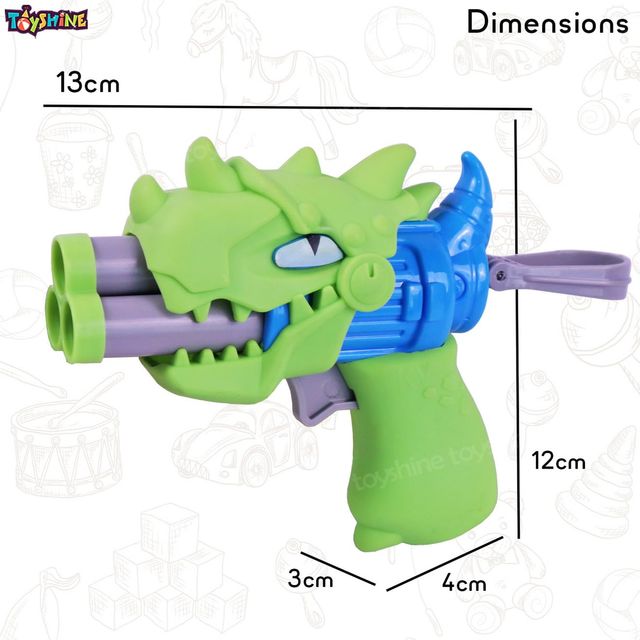 Toyshine Easy To Shoot Foam Bullet Dino Blaster Gun - Assorted | Toy Gun