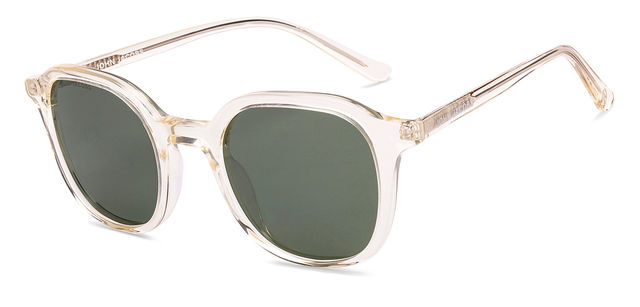 John Jacobs By Lenskart Unisex Acetate Sunglasses | Transparent Green - M