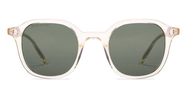 John Jacobs By Lenskart Unisex Acetate Sunglasses | Transparent Green - M