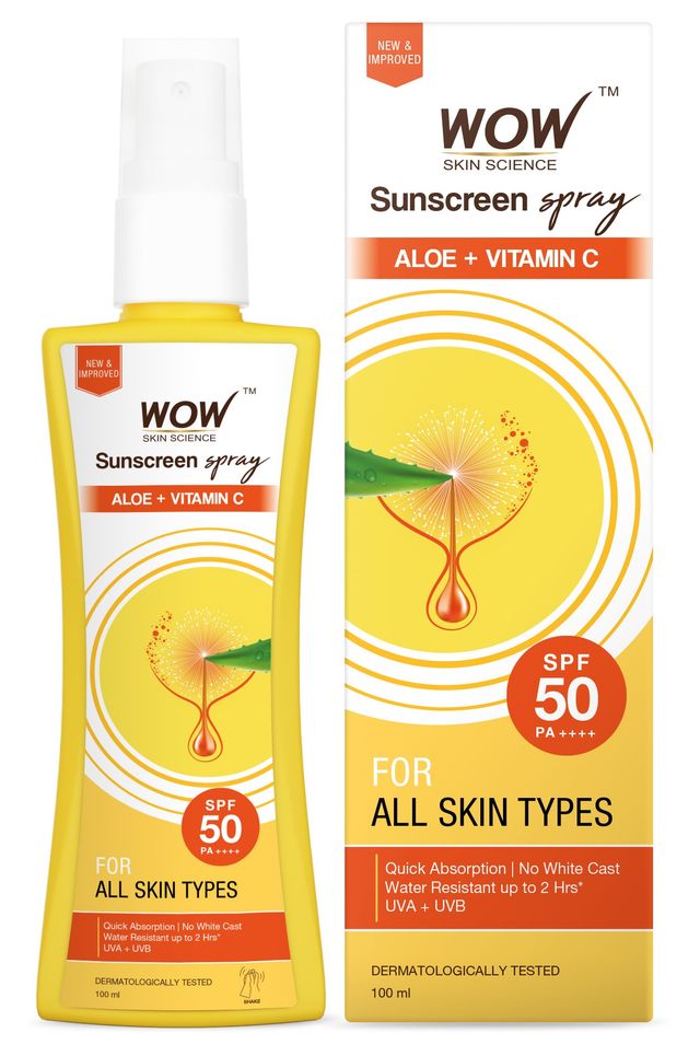 WOW Skin Science UV Water Transparent Sunscreen Spray SPF 50