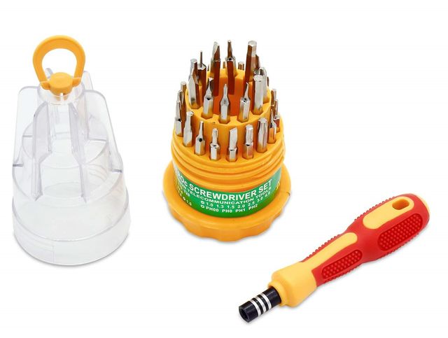 Screwdriver Tool Set, Steel 31 in 1 with 30 Screwdriver Bits, Professional Magnetic Driver Set