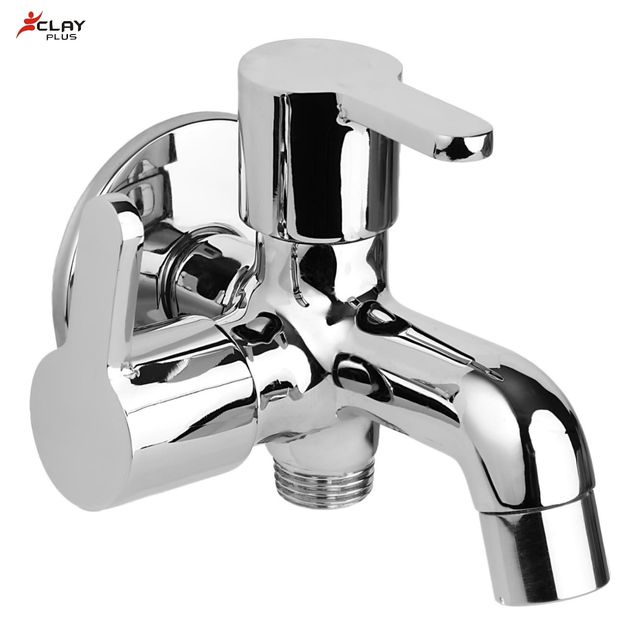 Clayplus Ideal 2 In 1 Bib Cock | Faucet | Tap With Flange