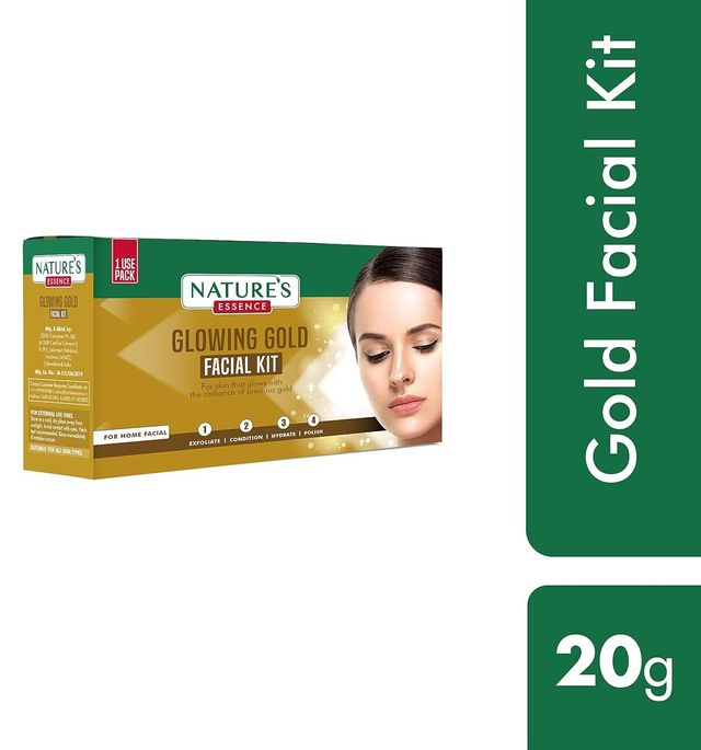 Nature's Essence Glowing Gold Facial Kit Single Use Pack