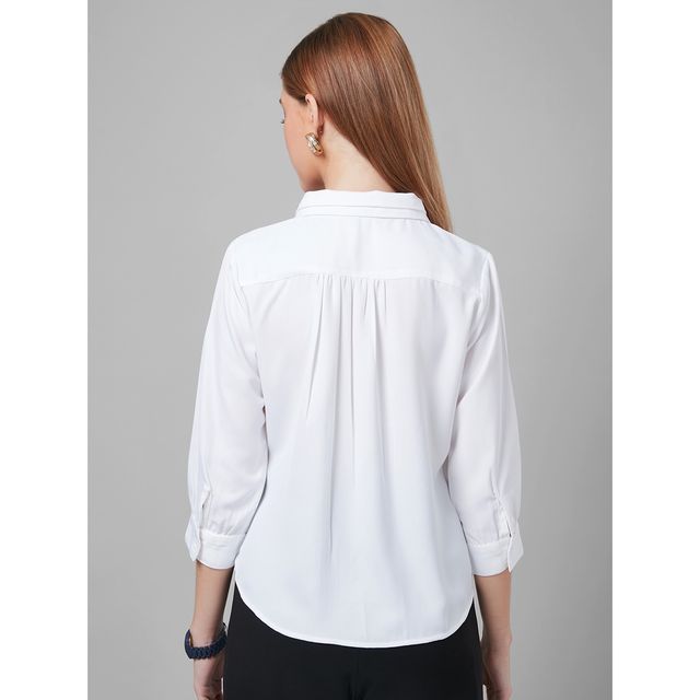 Style Quotient Women Smart Casual Shirt | XL | AW22SQELORA - White