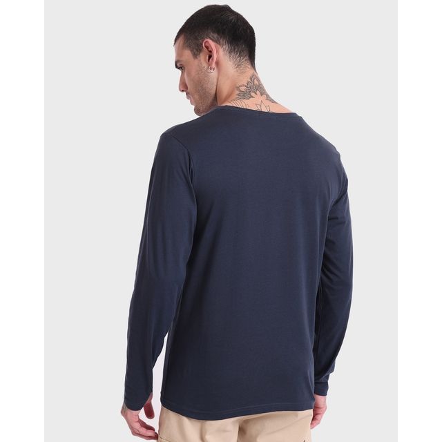 Bewakoof Round Neck Men's T-shirt | Blue - XL