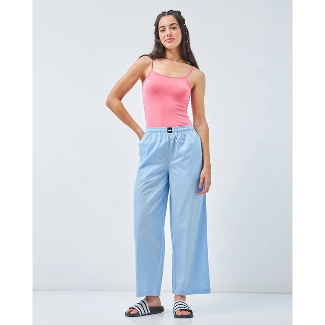 Bewakoof Women's Blue Pyjamas | XL