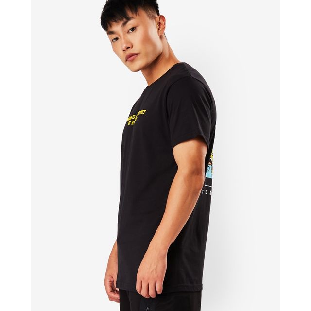 Bewakoof Official Minions Men's Minions Weird Is A Side Effect Typography T-shirt | Black - S