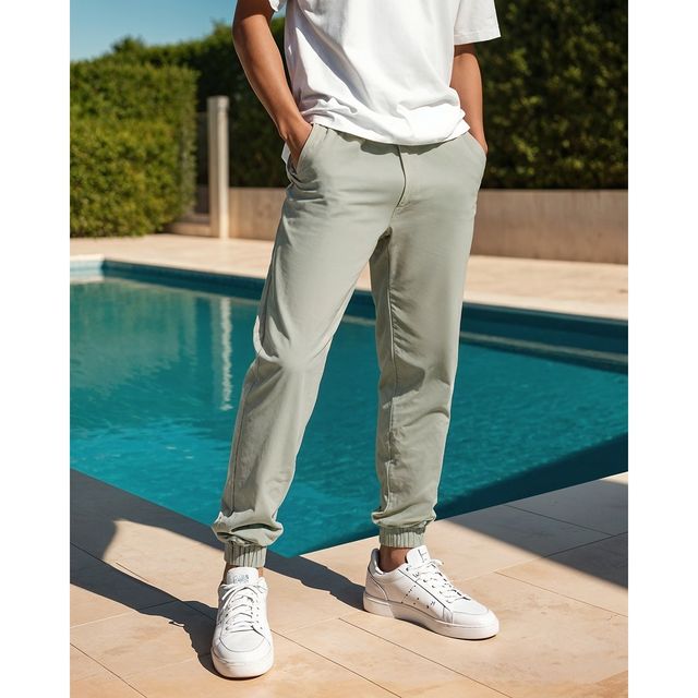 Bewakoof Men's Joggers | Green - L