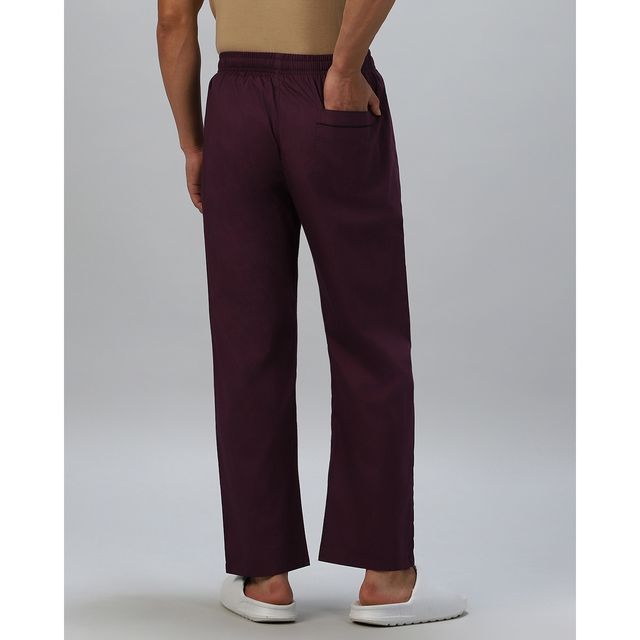 Bewakoof Men's Pyjamas | Maroon | M