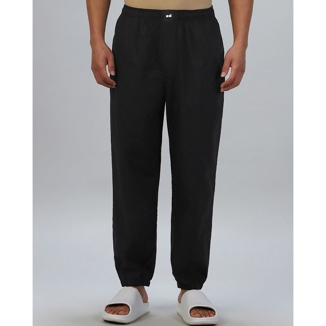 Bewakoof Men's Pyjamas | Black - XL