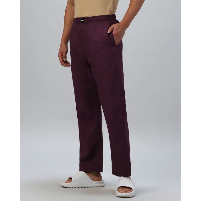 Bewakoof Men's Pyjamas | Maroon | M