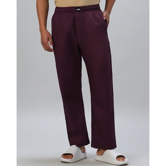 Bewakoof Men's Pyjamas | Maroon | M