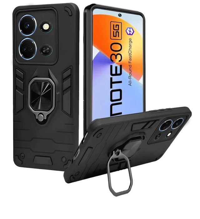 Artistque Case For Infinix Note 30 5G Back Cover - Ring Stand Armor Cover
