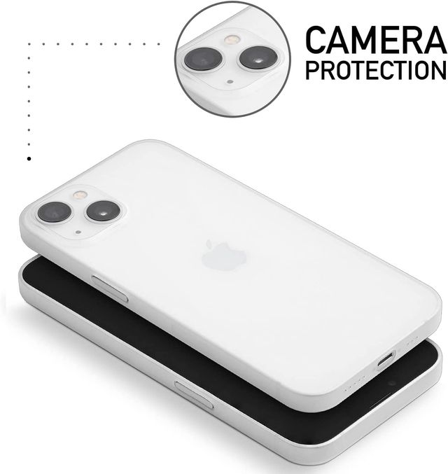 ExpressB for iPhone 16 Case Back Cover Zero Drop Protect Ultra Thin Matte - White