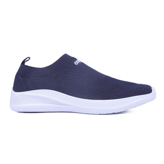Asian Men s Wind-04 Navy Blue Laceless Shoes | UK-6