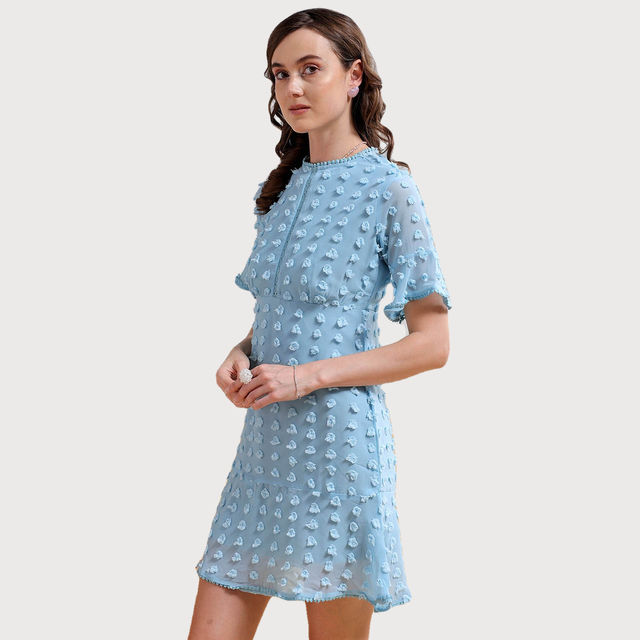 sachin and babi light blue dress Casual Loose Short Dress/Long Top Light Blue M (UK size 10-12)