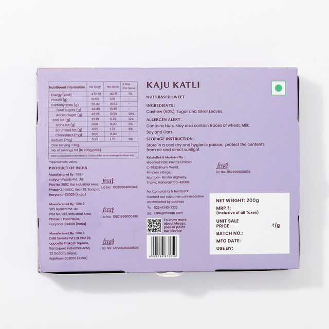Masqa Delicious Kaju Katli