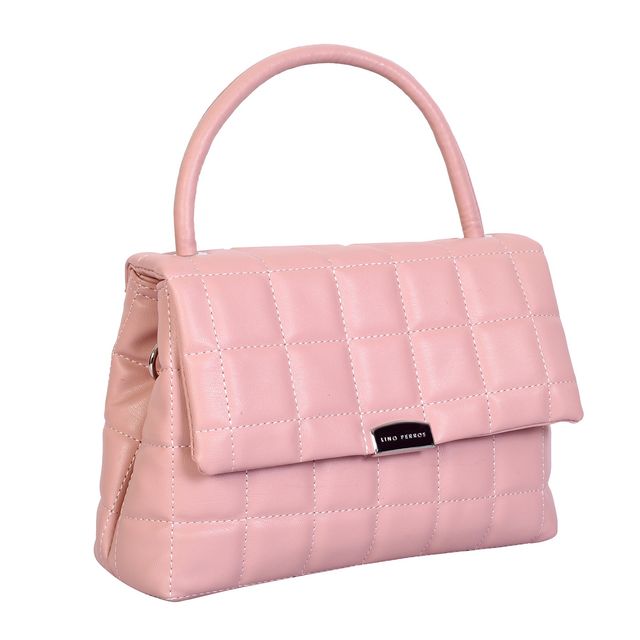 Lino Perros Women's Satchel | LWHB02492 | Pink