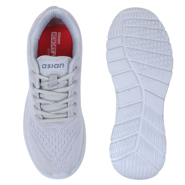 Asian Delta-21 Men Sports Shoes | Light Grey | Size-10