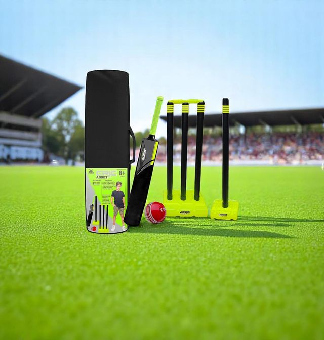 Jaspo Cric Addict Plastic Cricket Set Combo (Size-5)