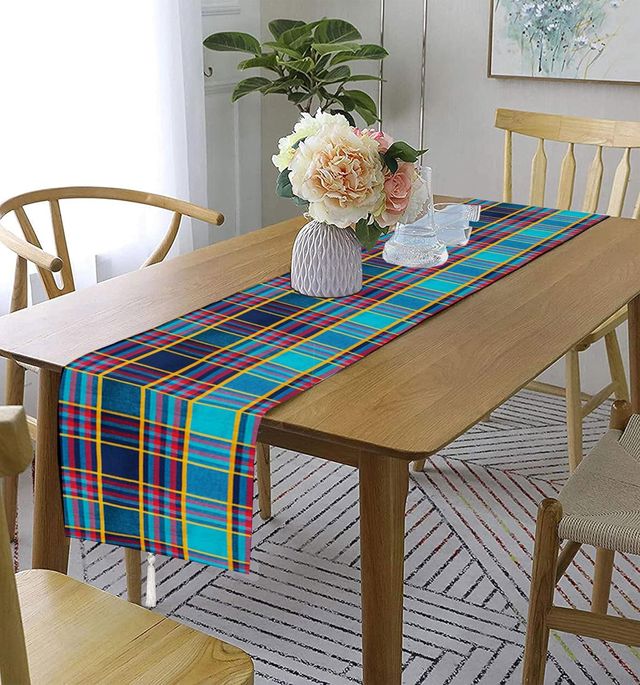 Lushomes Table Runner - Green Checks | 13 x 72 inch