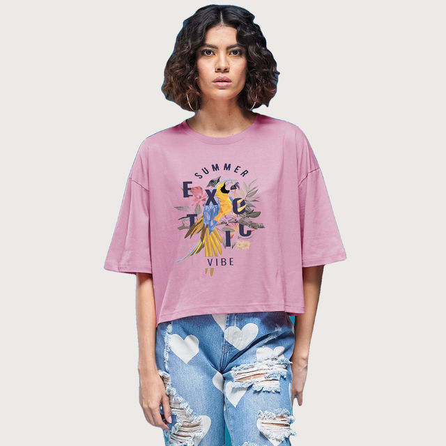 Smartees Women's Oversize Printed T-shirt - Buy at ₹360 Online