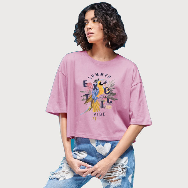 Smartees Women's Oversize Printed T-shirt - Buy at ₹360 Online