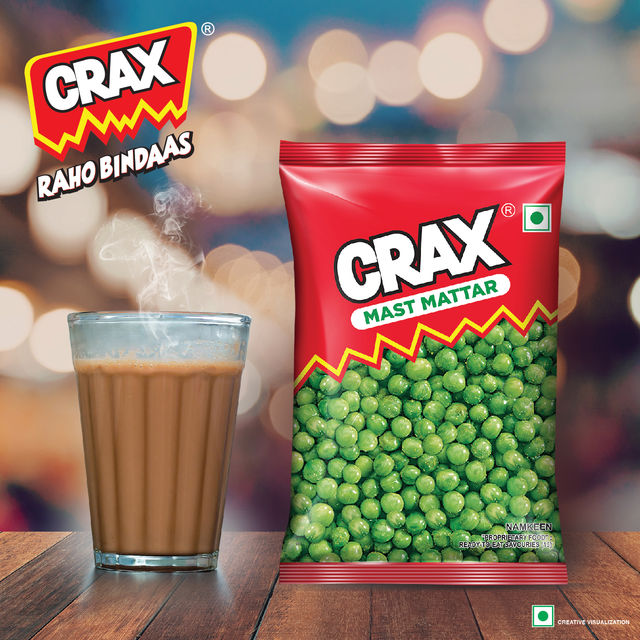 Crax Mast Mattar Namkeen Nut Mix(160gms) & Crax Double Mazza Namkeen Peanut Mix(160gms) Combo
