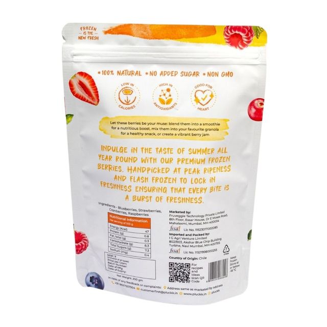 Pluckk Frozen Mixed Berries