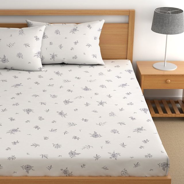 CHHAVI INDIA King Size Bedsheet With 2 Pillow Covers | Design Kb1712