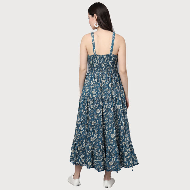 sachin and babi light blue dress Maje Floral Backless Mini Dress in Blue