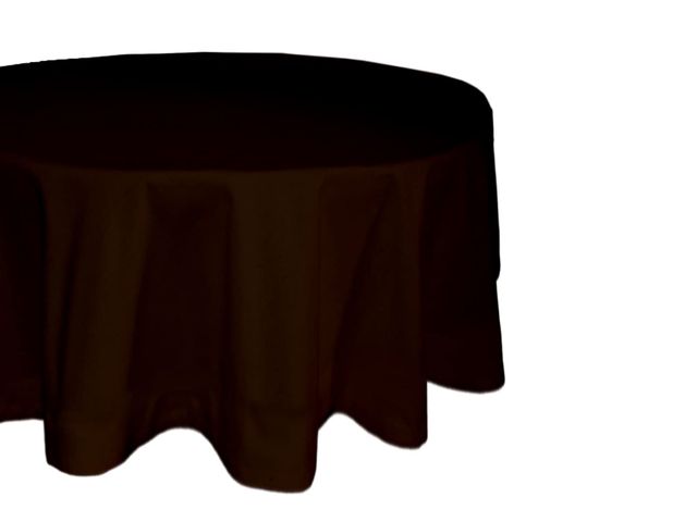 Lushomes Table Cloth - Brown | Cotton | 40 inch Round | 2 Seater