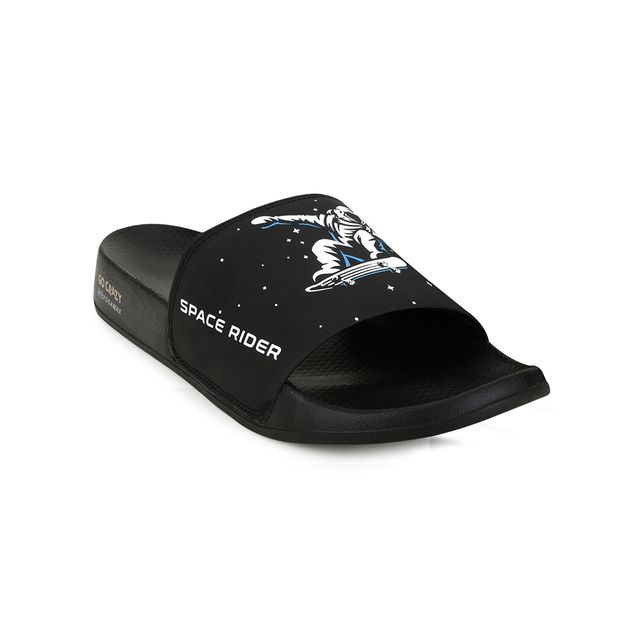 Campus Men's Space Rider Slides | Black | UK8