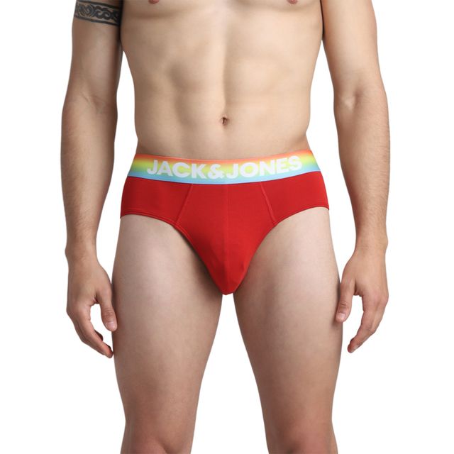 JACK & JONES Men's Kicker Brief | Pack of 2 |Mykonos Blue - L