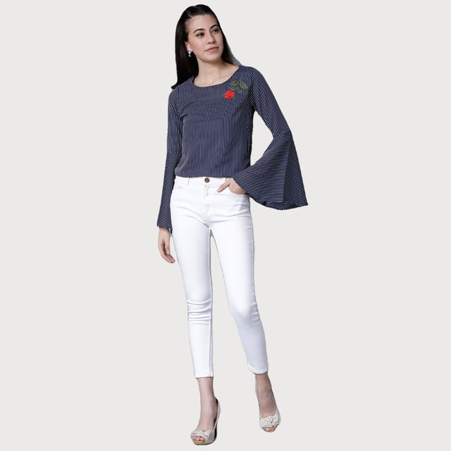 Buy Tokyo Talkies Women's Casual Full Sleeve Printed Top