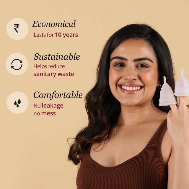 Carmesi Menstrual Cup For Women | Small Size - With Free Pouch | Rash-Free | Itch-Free | Odour-Free