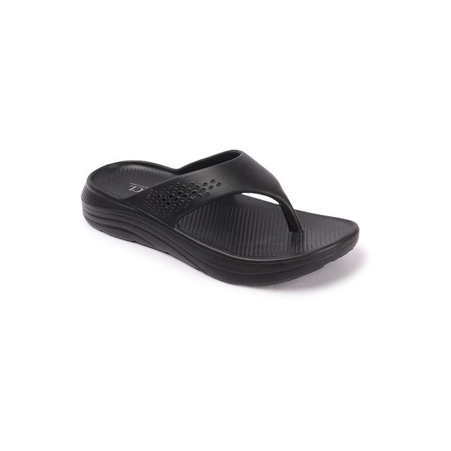 Carlton London Black Comfortable Men Flip Flops | UK 11