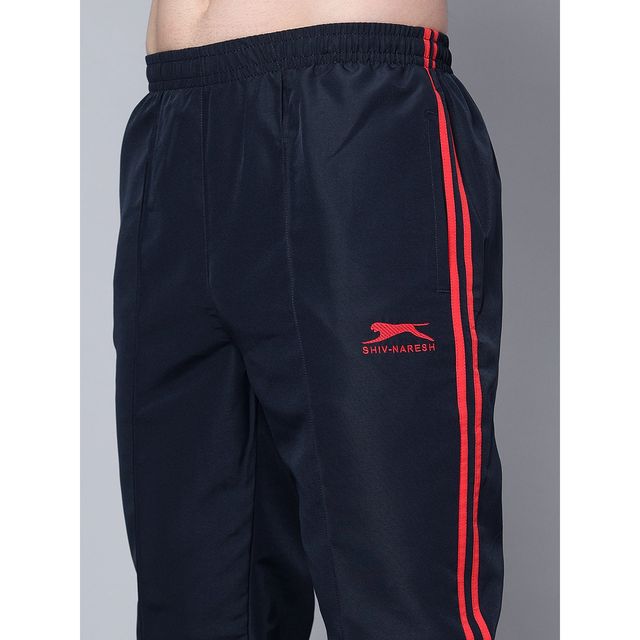 Shiv Naresh Men's Trackpant | 509 - Navy-Red | L
